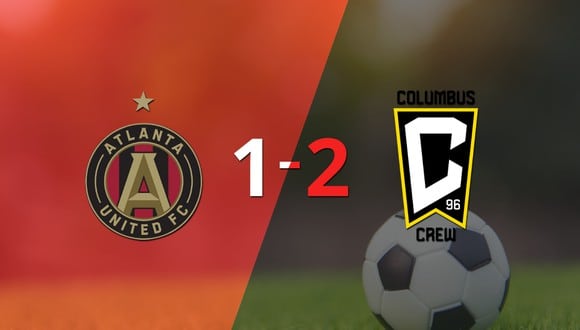 A Columbus Crew SC le alcanzó con un gol para vencer por 2 a 1 a Atlanta United