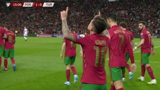 Estuvo atento al rebote: Otávio anotó el 1-0 del Portugal vs. Turquía [VIDEO]