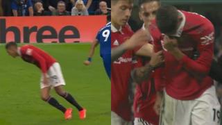 Desconsolado: Varane salió lesionado de Manchester United vs. Chelsea y preocupa en Francia [VIDEO]