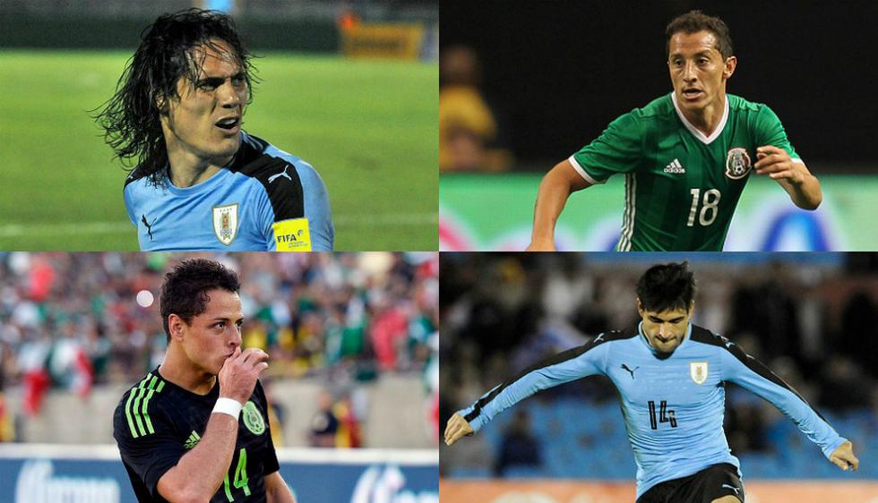 Estas son algunas de las estrellas en el partido entre México vs. Uruguay (Getty Images).