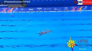 ¡Espectacular! Así fue la presentación del dueto peruano en natación artística en los Juegos Panamericanos 2019 [VIDEO]