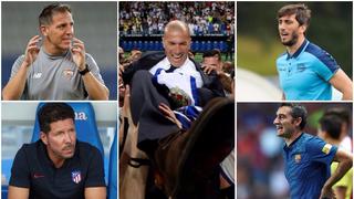 A ver quién destrona a Zidane: conoce a todos los entrenadores de la Liga Santander 2017-18