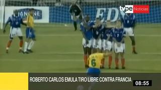 ¡Impresionante! Roberto Carlos desafió las leyes de la física y emuló gol de tiro libre a Francia