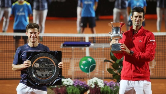 Novak Djokovic sumó nuevo récord tras ganar el Masters 1000 de Roma. (Reuters)