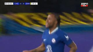 Emparejó la serie: Sterling marcó golazo para el 1-0 del Chelsea vs. Dortmund [VIDEO]
