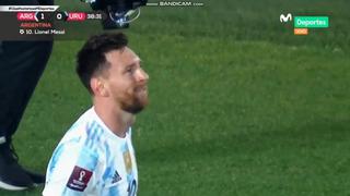 Incluso cuando no quiere, hace gol: Lionel Messi anotó el 1-0 en Argentina vs. Uruguay [VIDEO]