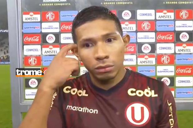 Edison Flores ingresó en el segundo tiempo frente a Corinthians y la 'U' levantó su juego. (@dsports)