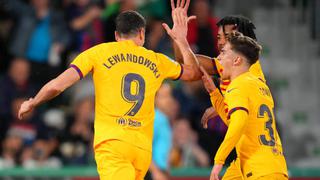 ¡Siempre letal! Gol de Robert Lewandowski para el 1-0 de Barcelona vs. Elche [VIDEO]