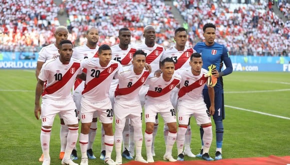 El once de la Selección Peruana que debutó en Rusia 2018. (Foto: Gian Ávila)