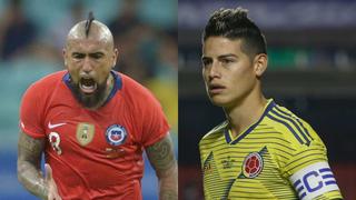 Colombia vs. Chile: día, canales TV y horarios del partidazo por cuartos de Copa América 2019
