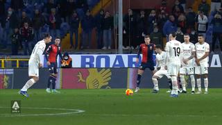 El brillante golazo de tiro libre de Ibrahimovic en el Milan vs. Genoa [VIDEO]