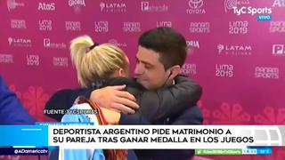 Gimnasta argentino le pidió matrimonio a su novia tras ganar una medalla en los Juegos Panamericanos
