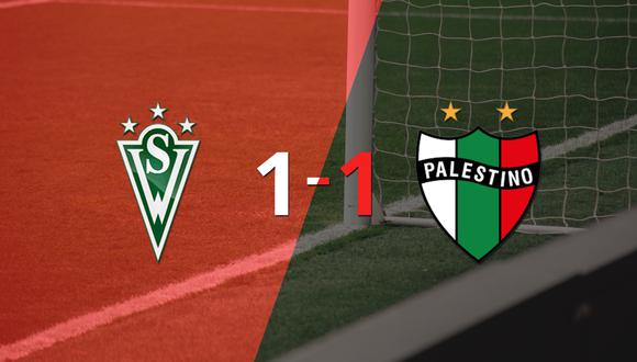 Santiago Wanderers y Palestino se repartieron los puntos en un 1 a 1