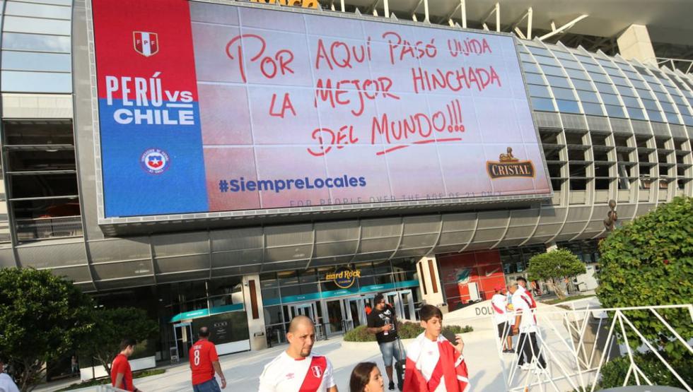 La previa del Perú vs. Chile se vive al máximo. (Foto: Fernando Sangama)