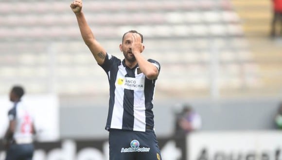Hernán Barcos ya tiene 10 goles con camiseta de Alianza Lima. (Foto: Liga de Fútbol Profesional)