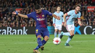 Aplanadora azulgrana: Luis Suárez marcó el 4-0 tras error en salida del Celta