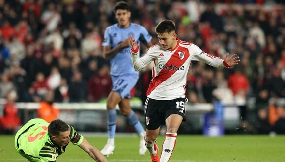 River y Belgrano se enfrentan en partido por la Liga de Argentina. (Foto: AFP)