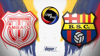 Vía Gol TV: Barcelona SC vs. Técnico Universitario EN VIVO por la Liga Pro de Ecuador 2020 desde Ambato