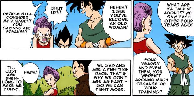 Goku meets Vegeta and Bulma in Dragon Ball Z