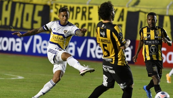 Boca ganó en Bolivia por la Copa Libertadores con gol del colombiano Villa. (Foto: EFE)