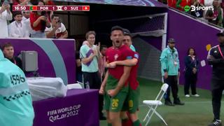 Lo metieron por ‘CR7’ y no perdonó: golazo de Gonçalo Ramos para el 1-0 de Portugal vs. Suiza [VIDEO]