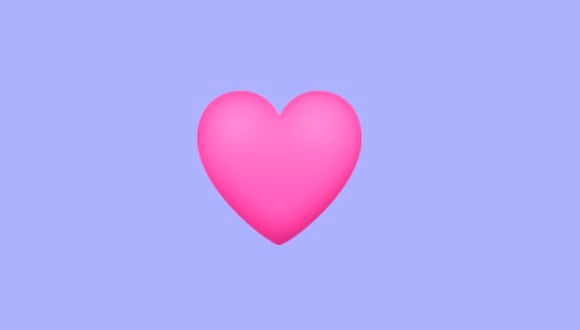WhatsApp añadió el corazón rosado en su última actualización y hoy te explicaremos qué significa. (Foto: Emojipedia)