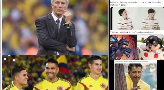Los memes y reacciones de la goleada de Ecuador sobre Colombia. (MundoMemes/Twitter)