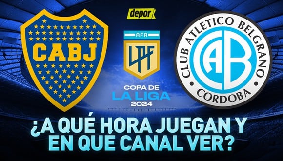 Boca y Belgrano juegan por la fecha 8 de la Copa de la Liga Profesional 2024. (Diseño: Depor)
