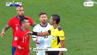 ¡El árbitro no perdonó! La tarjeta roja y expulsión para Messi y Medel en el tercer lugar de Copa América 2019 [VIDEO]