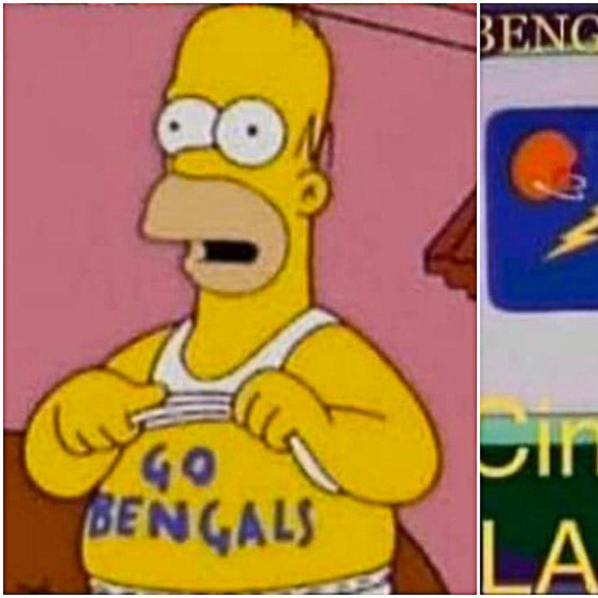 Los Simpsons predijeron que los Bengals de Cincinnati derrotarían a los Rams  de Los Ángeles en el Super Bowl?