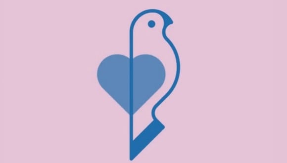 En esta imagen, cuyo fondo es de color morado claro, se aprecia el dibujo de un ave y el de un corazón. (Foto: MDZ Online)
