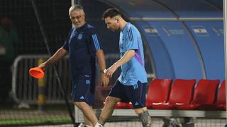 Por segundo día consecutivo: Messi entrenó aparte y preocupa en Argentina