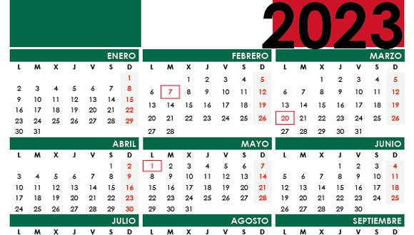 Mira el calendario de México para este 2023 y revisa cuáles son los días festivos oficiales | Foto: Internet