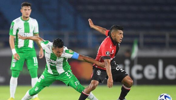 Melgar vs. Atlético Nacional en partido por la Copa Libertadores 2023. (Foto: AFP)