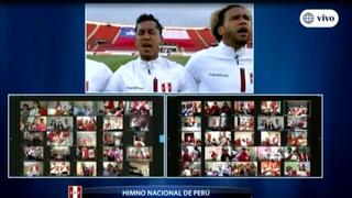 ¡Mensaje de unión! Así se entonó el himno nacional de Perú en el duelo ante Chile [VIDEO]