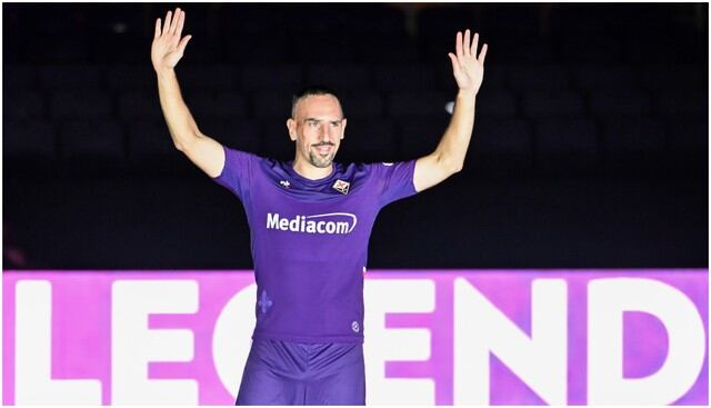 Edad 36: Franck Ribéry juega en Fiorentina y está valorizado en 4,3 millones de dólares (Foto AFP)