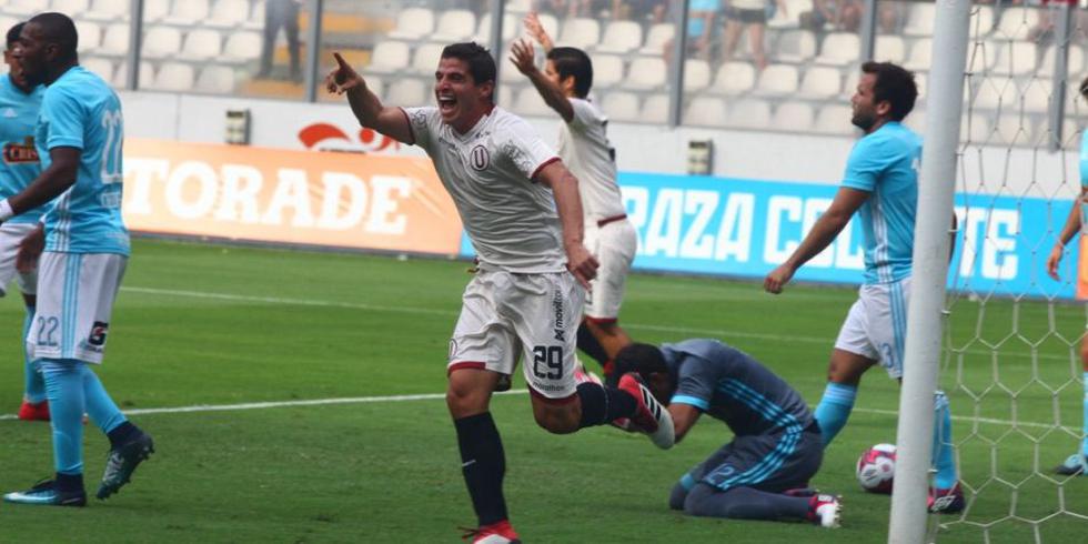Aldo Corzo anotó el gol de la 'U' ante los rimenses. (Foto:Daniel Apuy)