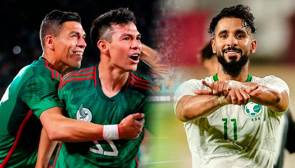 México vs. Arabia Saudita juegan este miércoles 30 de noviembre por la Copa del Mundo (Foto: composición Depor/AFP/AFC).