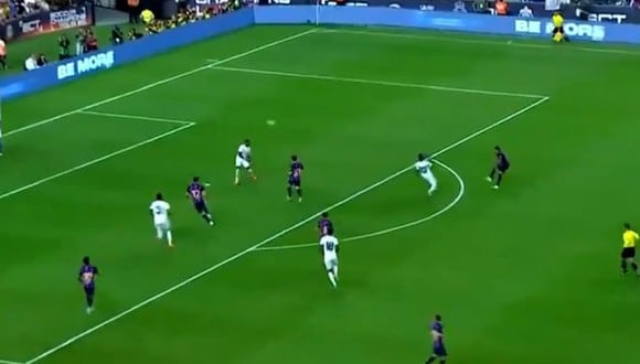 Raphina anotó el 1-0 de Barcelona vs. Real Madrid. (Captura: Sky Sports)