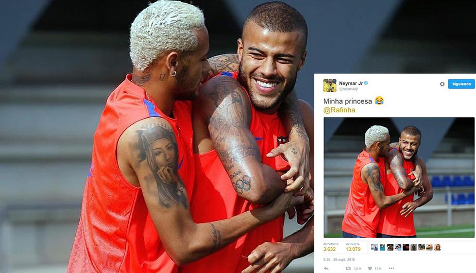 Como Neymar y Rafinha: cuando los futbolistas se ponen algo 'cariñosos'