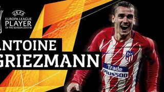 Premio al mérito: Griezmann fue elegido como mejor jugador de la Europa League 2017-18