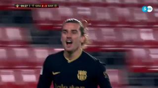 Desató la locura: el doblete de Antoine Griezmann para el 3-2 de Barcelona ante Granada en la prórroga [VIDEO]