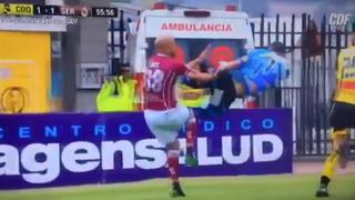 Le dio de lleno en el estómago: la brutal patada de Matías Cano al capitán de La Serena que es viral en Chile [VIDEO]