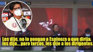Liga 1: Ángel Comizzo y su malestar contra árbitro Michael Espinoza