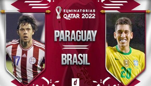 Paraguay vs. Brasil se enfrentan en la Jornada 8 de las Eliminatorias Qatar 2022. (Foto: Depor)