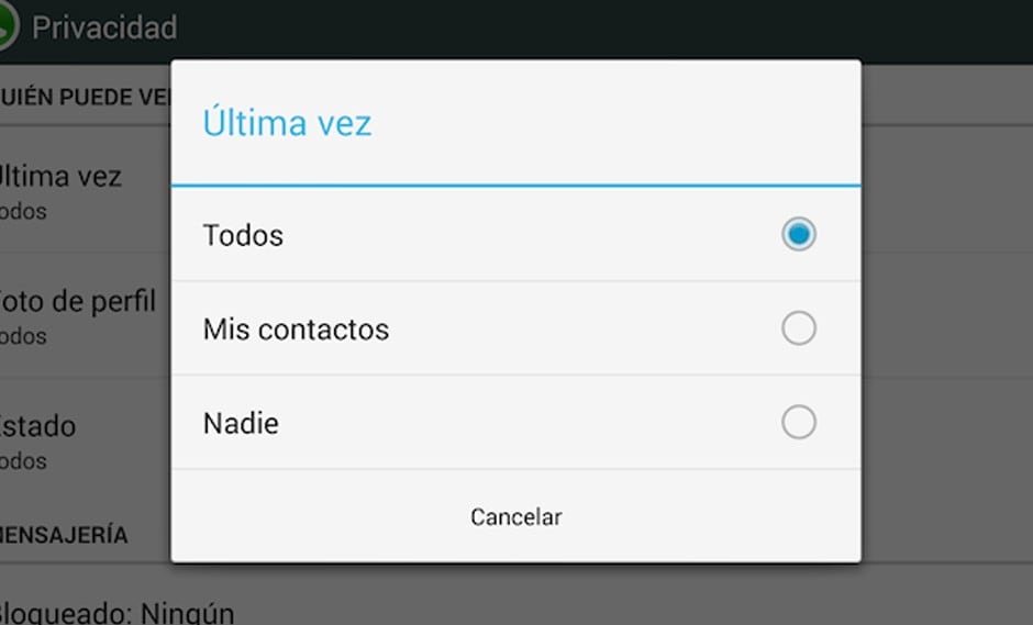 WhatsApp: así podrás ver la última conexión de un contacto que tiene la opción en privado.