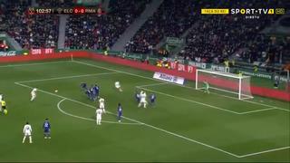 Efecto dominó: roja a Marcelo y gol de Verdú para el 1-0 en Real Madrid vs Elche [VIDEO]