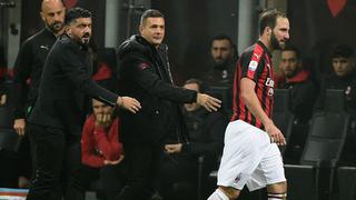 ¿Se queda o se va? La respuesta del DT de AC Milan sobre la presunta salida de Higuaín en enero
