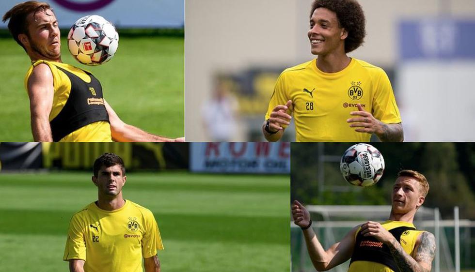 Borussia Dortmund y su nuevo 11 tras el fichaje de Axel Witsel. (Fotos: Getty)