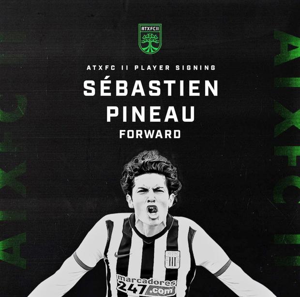 Sebastien Pineau jugará momentáneamente en la filial del Austin FC. (Foto: Austin FC)